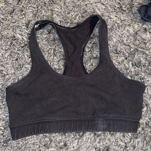 Black sports bra
